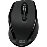 Adesso iMouse M20B - Wireless Ergonomic Optical Mouse - Optical - Wireless - Radio Frequency - 2.40 GHz - No - Black - USB - 1500 dpi - Scroll Wheel -