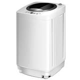 Costway 0.79 Cubic Feet High Efficiency Top Load Washer in Gray/White, Size 29.5 H x 16.9 W x 16.9 D in | Wayfair FP10090