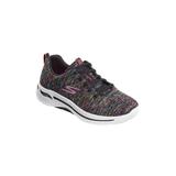 Women's The Arch Fit Lace Up Sneaker by Skechers in Black Multi (Size 8 1/2 M)
