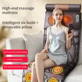 Back Massager Chair Airbag Electric Heating Vibrators Cushion Moxibustion Back Neck Pain Relief
