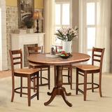 International Concepts Counter Height Extendable Solid Wood Dining Set Wood in Brown, Size 35.3 H in | Wayfair K58-36RXT-S6172-4