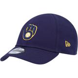 Newborn & Infant New Era Navy Milwaukee Brewers My First 9TWENTY Stretch Fit Hat