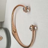 Kate Spade Jewelry | Kate Spade Lady Marmalade Rose Gold Open Cuff Bangle Bracelet | Color: Gold/Pink | Size: Os