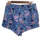 Disney Shorts | Disney Lilo & Stitch Juniors Lounge Shorts Size L(11-13) | Color: Blue/Purple | Size: L(11-13)