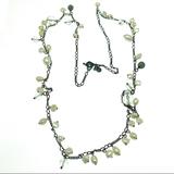 J. Crew Jewelry | J Crew Freshwater Pearls Dangling Necklace, Antiqued Copper, Glass Crystals | Color: Brown/White | Size: 35 L