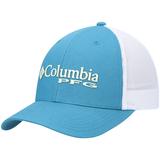 Women's Columbia Teal PFG Trucker Snapback Hat