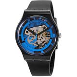 Monthly Drops Blue Anatomy Quartz Unisex Watch - Blue - Swatch Watches