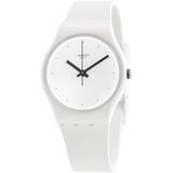 Think Time White Quartz White Dial Watch - White - Swatch Watches