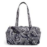 Vera Bradley Women's Messenger Bags Deep - Deep Night Paisley Neutral Small Travel Duffel Bag