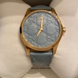 Gucci Accessories | Gucci G-Timeless Watch | Color: Blue/Gold/Tan | Size: Os