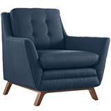 Beguile Fabric Armchair in Azure - East End Imports EEI-1798-AZU