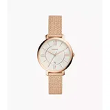 Jacqueline Three-Hand Rose Gold-Tone Stainless Steel Watch Jewelry