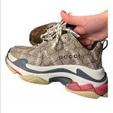 Gucci Shoes | Gucci X Balenciaga Hacker Project Triple S Chunky Sneaker | Color: Brown | Size: 39us 9