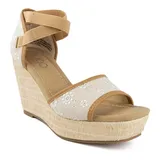 sugar Harlow Women's Wedge Sandals, Size: 7, White