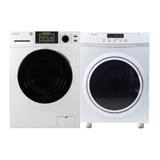 Equator 110V Laundry Centre 1.9 cf 1400RPM Washer + Vented 3.5cf Sensor/Refresh Dry | Wayfair EW 835 + ED 860