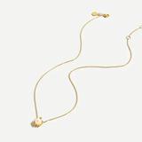 J. Crew Jewelry | Demi-Fine 14k Gold-Plated Sun Necklace With Pearl | Color: Gold/White | Size: Os