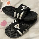 Adidas Shoes | Boys Adidas Slides | Color: Black/White | Size: 1b