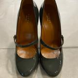Gucci Shoes | Gucci Gray Patent Leather Mary Janes | Color: Gray | Size: 37.5eu