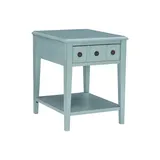 Linon Sadie Side Accent Table, Blue
