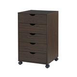 Latitude Run® 5 Drawer Dresser for Bedroom, Stylish Tall Dressers w/ Wheels, Storage Shelves Wood in White, Size 26.0 H x 16.0 W x 16.0 D in Wayfair