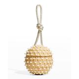 The Disco Ball Pearly Straw Top-Handle Bag