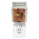 A Cheerful Giver Home Fragrance Wax Melts - Orange 'Home Sweet Home' Rooster Plug-in Wax Melter