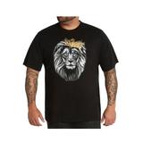 Men's Big & Tall MVP Logo Lion King Tee by MVP Collections in Onyx (Size 2XL)