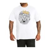 Men's Big & Tall MVP Logo Lion King Tee by MVP Collections in Crystal White (Size 4XL)