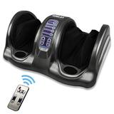TERELAX Shiatsu Home Foot Massager Calf,Leg Massage Machine Rolling Kneading W/Remote, Silicone in Gray, Size 20.0 H x 10.2 W x 10.2 D in | Wayfair