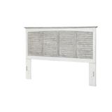 SeaWindsTrading Co. Solid Wood Panel Headboard Wood in Brown/Gray/Green, Size 57.0 H x 82.5 W x 3.5 D in | Wayfair B23341-DAPGREY