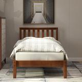 Red Barrel Studio® Wood Platform Bed w/ Headboard/Wood Slat Support,Twin (Espresso) Wood in Brown, Size 37.0 H x 42.28 W x 78.5 D in | Wayfair