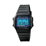 Casio Men's Illuminator Digital Chronograph Watch - F105W-1A, Black