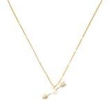 Kate Spade Jewelry | Kate Spade Love Game Arrow Pendant Necklace | Color: Gold/White | Size: Os