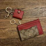 Coach Bags | Coach Wallet And Picture Frame Bag Charm Nwot | Color: Gold/Red/Tan | Size: Os
