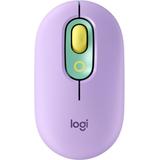 Logitech - POP Bluetooth Optical Ambidextrous Mouse with Customizable Emojis - Daydream Purple (Mint)