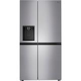 LG LRSXS2706V 27.2 CuFt Side-By-Side Refrigerator In PrintProof Stainless Steel With Smooth Touch Ice Dispenser