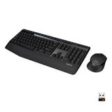 Logitech� MK345 Wireless Straight Full Size Keyboard & Right-Handed Optical Mouse, Black