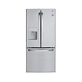 LG 22 Cu. Ft. 3-Door French Door Refrigerator - Stainless Steel