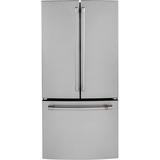 Cafe 18.6-cu ft Counter-depth French Door Refrigerator with Ice Maker (Stainless Steel) ENERGY STAR | CWE19SP2NS1