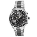 Tag Heuer Formula 1 Quartz Chronograph Grey Dial Ceramic & Steel Bracelet Men's Watch CAZ1011.BA0843 CAZ1011.BA0843