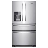 Whirlpool WRX735SDH 36 Inch Wide 24.5 Cu. Ft. Energy Star Rated French Door Refrigerator Stainless Steel Refrigeration Appliances Full Size