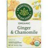Traditional Medicinals Organic Ginger with Chamomile Tea 16 Bags