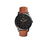 Fossil Men's Minimalist Leather Strap Watch-Black Dial N/A