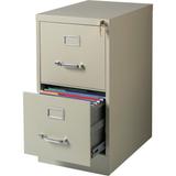 Lorell Putty 2-Drawer File Cabinet in Bronze | LLR42290