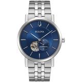 Bulova Automatic Blue Dial Stainless Steel Men's Watch 96A247 96A247