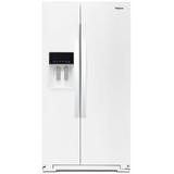 Whirlpool WRS571CIH 36 Inch Wide 20.5 Cu. Ft Capacity Counter Depth Side by Side Refrigerator with Accu-Chill and Reach Through Handles White
