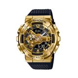 Men's Casio G-Shock Classic Gold-Tone Strap Watch with Black and Gold-Tone Dial (Model: Gm110G-1A9)