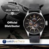 Iron Annie Flight Control Auto Watch 42mm S/s Case Clear Back Black