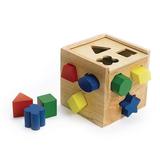 Wooden Shape Sorting Cube - 14 Pieces