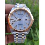 Citizen Eco-drive Silver Dial 2-tone Stainless Steel Band Men's Watch